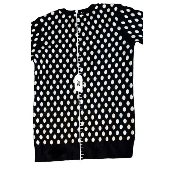 41 Hawthorn Stitch Fix Gideon Black White Polka Dot Modern Retro Sweater Small - Picture 7 of 9